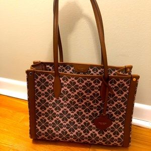Kate Spade Flower Jacquard Market Medium Tote